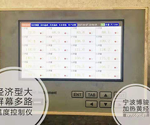 Economical large-screen multiplex temperature controller