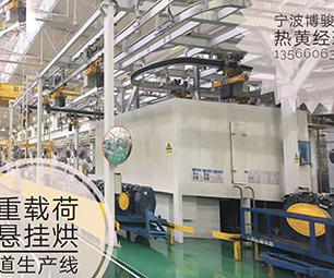 Electrostatic powder spraying heavy duty rotary production line -2